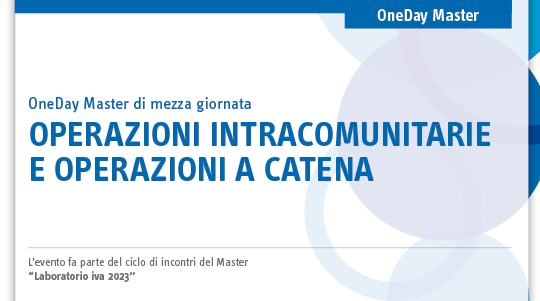 Immagine Operazioni intracomunitarie e operazioni a catena | Euroconference